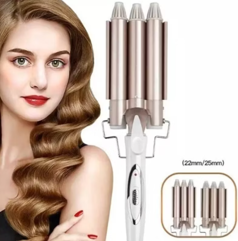RIZADOR ONDULADOR CON 3 CILINDROS - ONDAS PERFECTAS AL INSTANTE