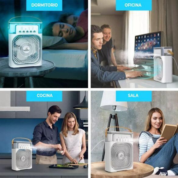 Ventilador con Humidificador - Frescura y Confort